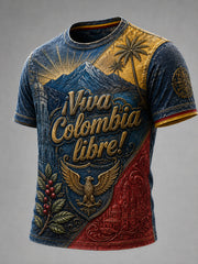 Vintage Columbia Independence Day Classic Casual T-Shirt