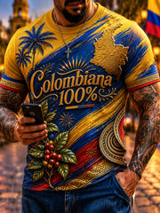 Men's Columbia Independence Day Artistic Casual T-Shirt