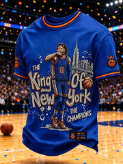 Men's Classic Basketball Fan Graphic Short Sleeve T-shirt