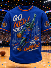 Men's Classic Basketball Fan Graphic Short Sleeve T-shirt
