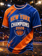 Men's New York 2026 Champions Print T-Shirt