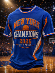 Men's New York 2026 Champions Print T-Shirt