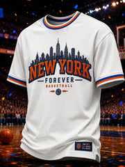 Men's Classic Basketball Fan Graphic Short Sleeve T-shirt