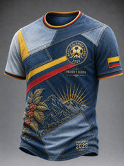 Men's 2026 Columbia Classic Patchwork Soccer T-Shirt