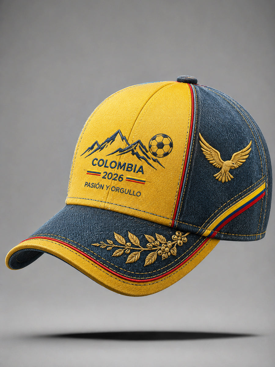 Unisex 2026 Colombia Classic Soccer Baseball Cap
