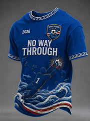 Men's Gift For Football Fans Print Casual Tee