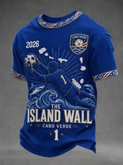 Men's Gift For Football Fans Print Casual Tee