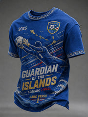 Men's Gift For Football Fans Print Casual Tee