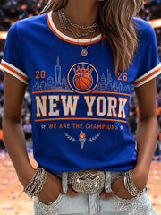 Women's Gift For Football Fans Print Casual Tee