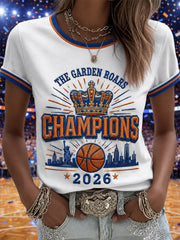 Women's Gift For Football Fans Print Casual Tee