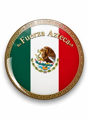 Unisex Mexican Football Match Cheering Element Art Print Brooch