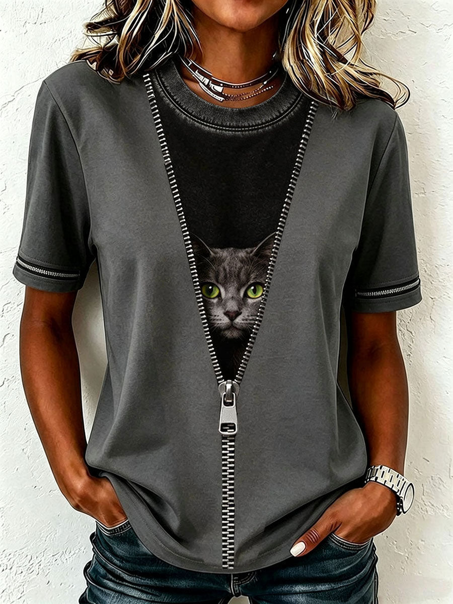 Women's Funny Cat T-Shirt
