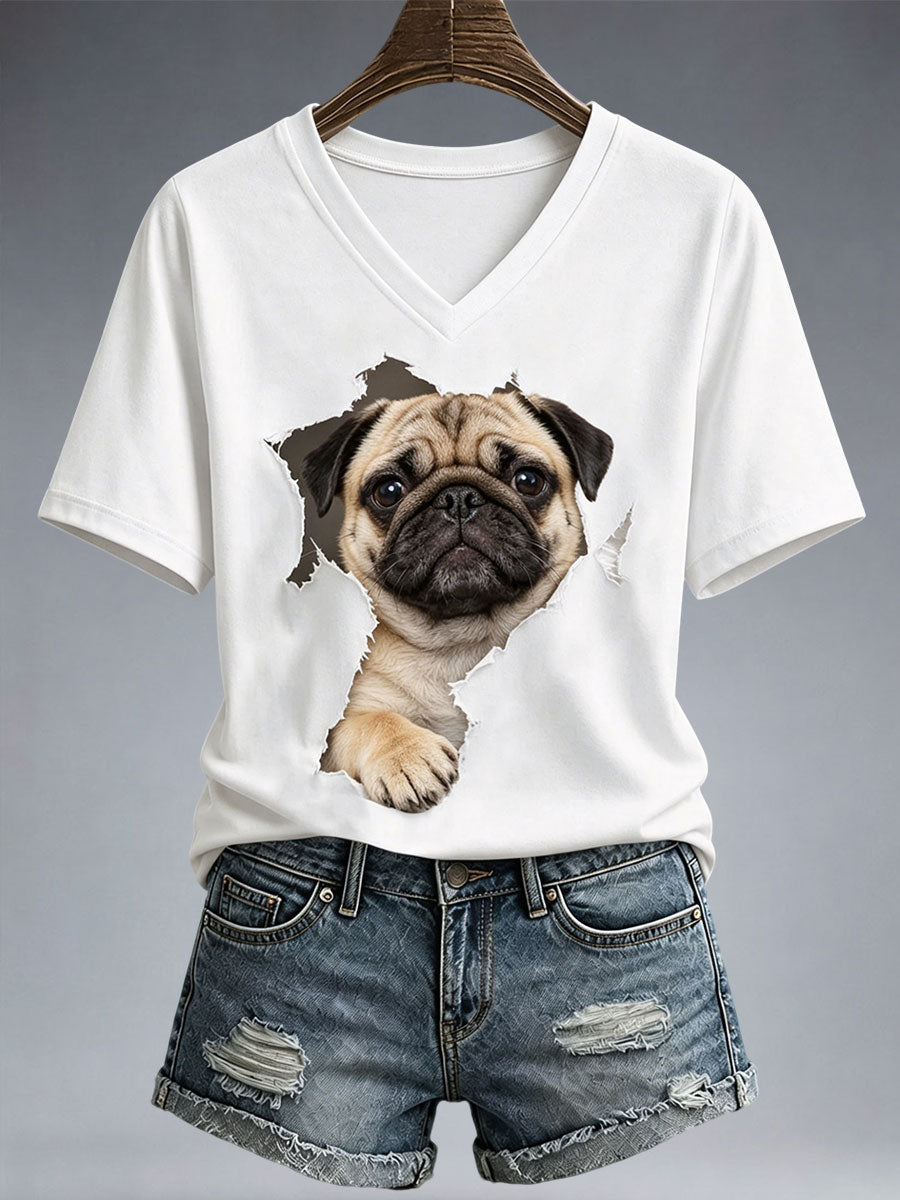 Women's Lovely Pug T-Shirt