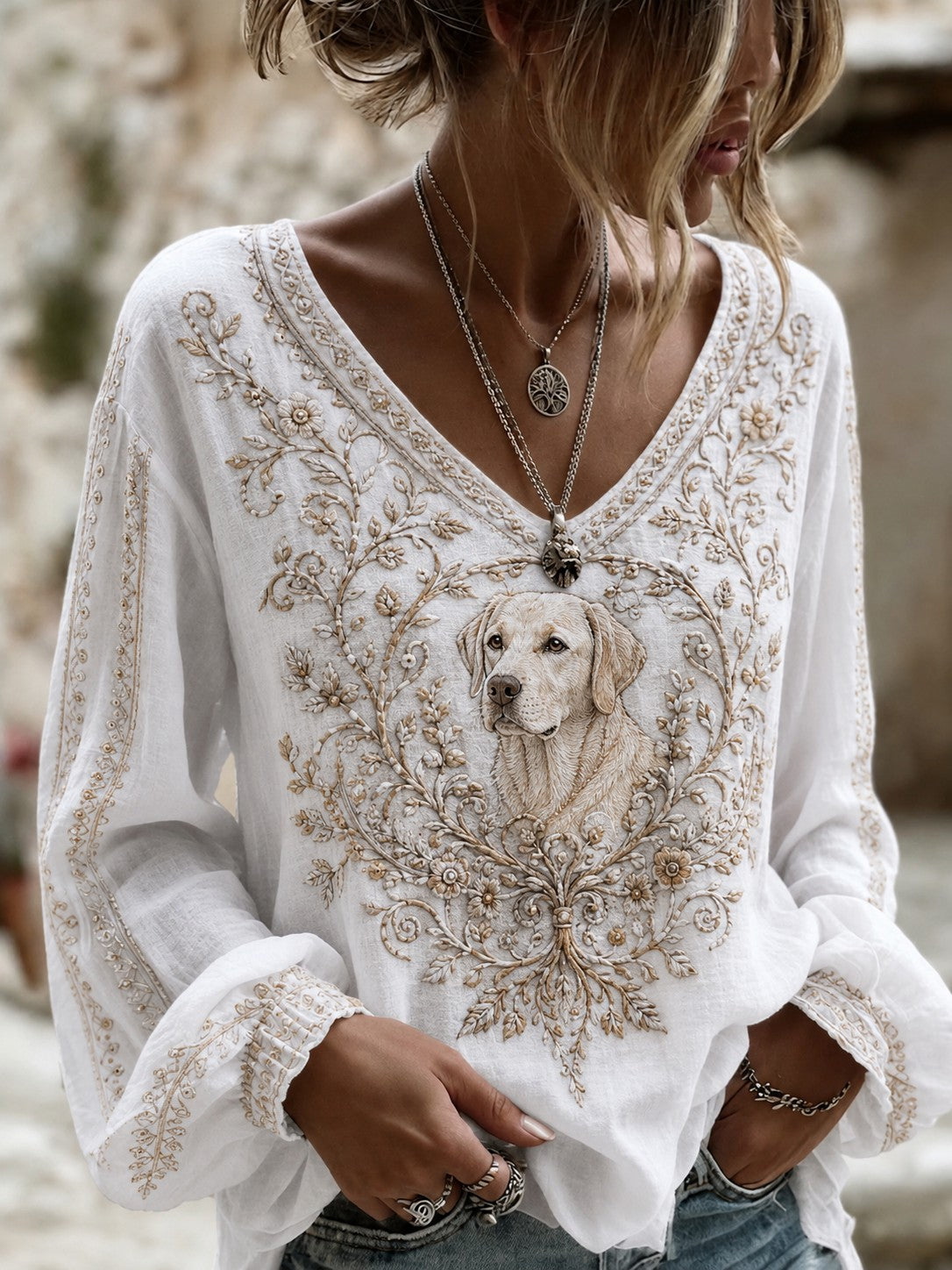 Women's Cotton-Linen Shirt