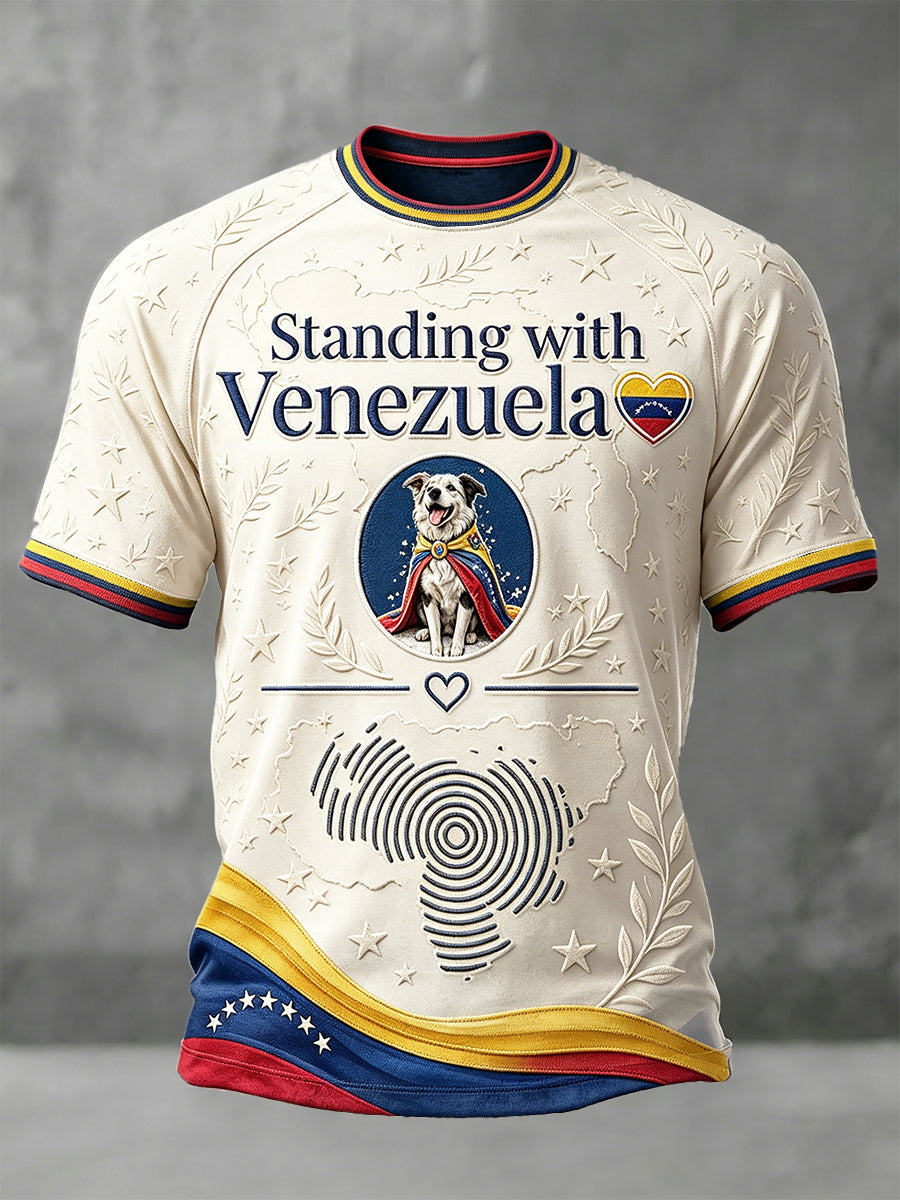 Men’s Venezuelan Print Casual T-shirt