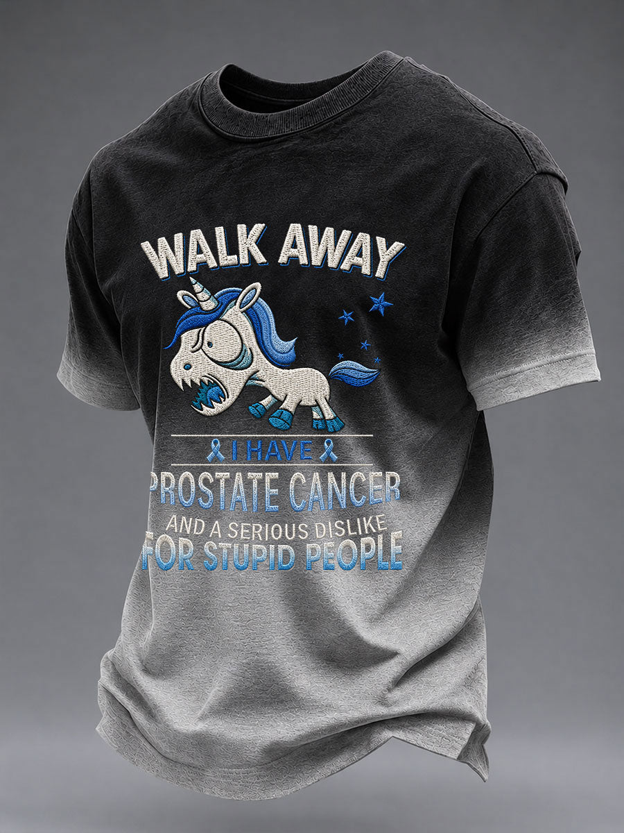 Men's Prostate Cancer Awareness Printed Casual T-Shirt