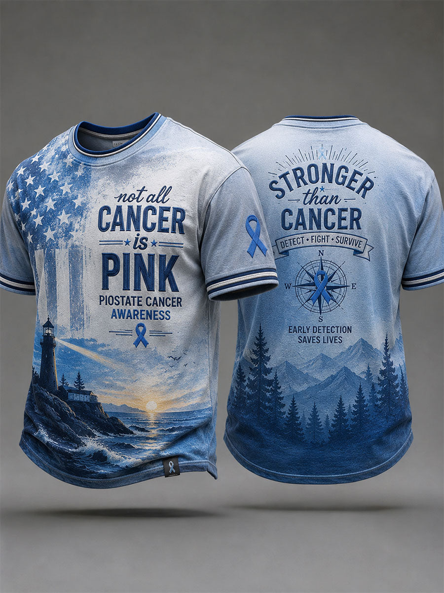 Men's 'not all cancer is pink prostate cancer awareness' T-shirts
