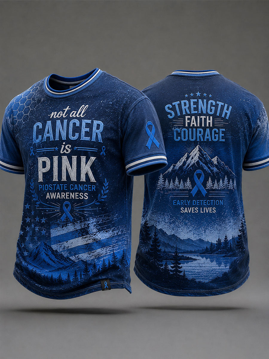 Men's 'not all cancer is pink prostate cancer awareness' T-shirts