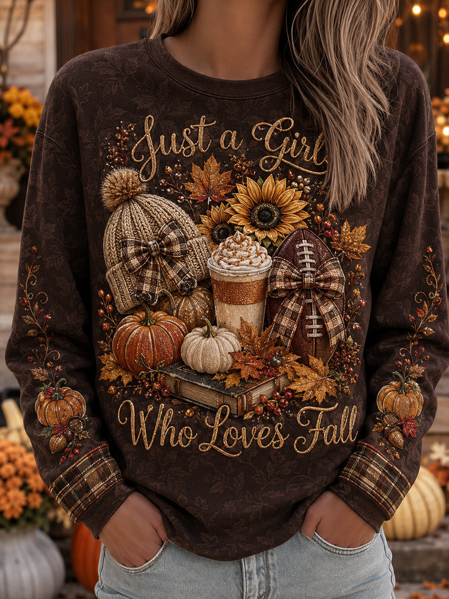 Women's Autumn Style Round-Neck Long-Sleeve T-Shirt