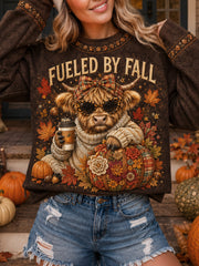 Women's Autumn Style Round-Neck Long-Sleeve T-Shirt