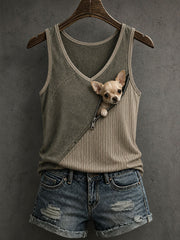 Women's Lovely Chihuahua Dog Tank Top