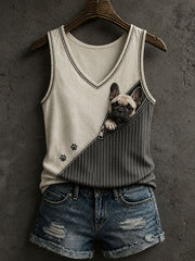 Women's Lovely French Bulldog Tank Top
