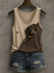 Women's Lovely Dachshund Tank Top