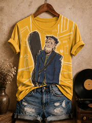 Women's Irish Folk Street Musician T-Shirt