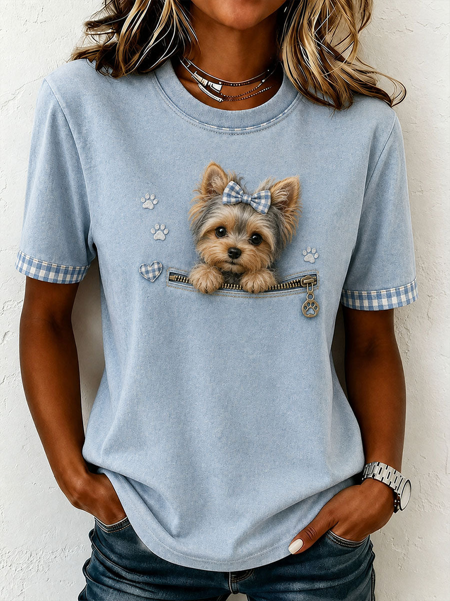 Women's Lovely Yorkshire Felt Art T-Shirt