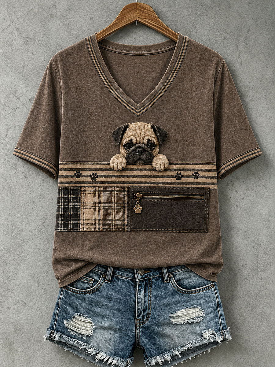 Women's Lovely Pug T-Shirt