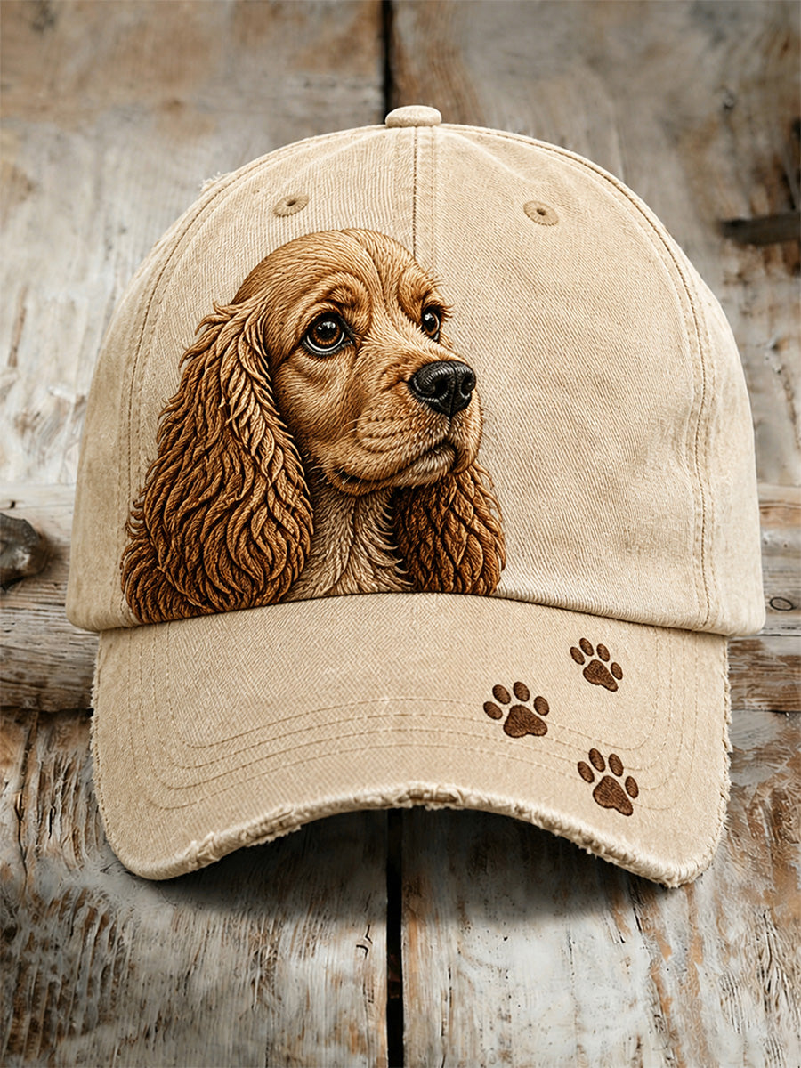 Unisex Casual Hat with Vintage Animal Art Print