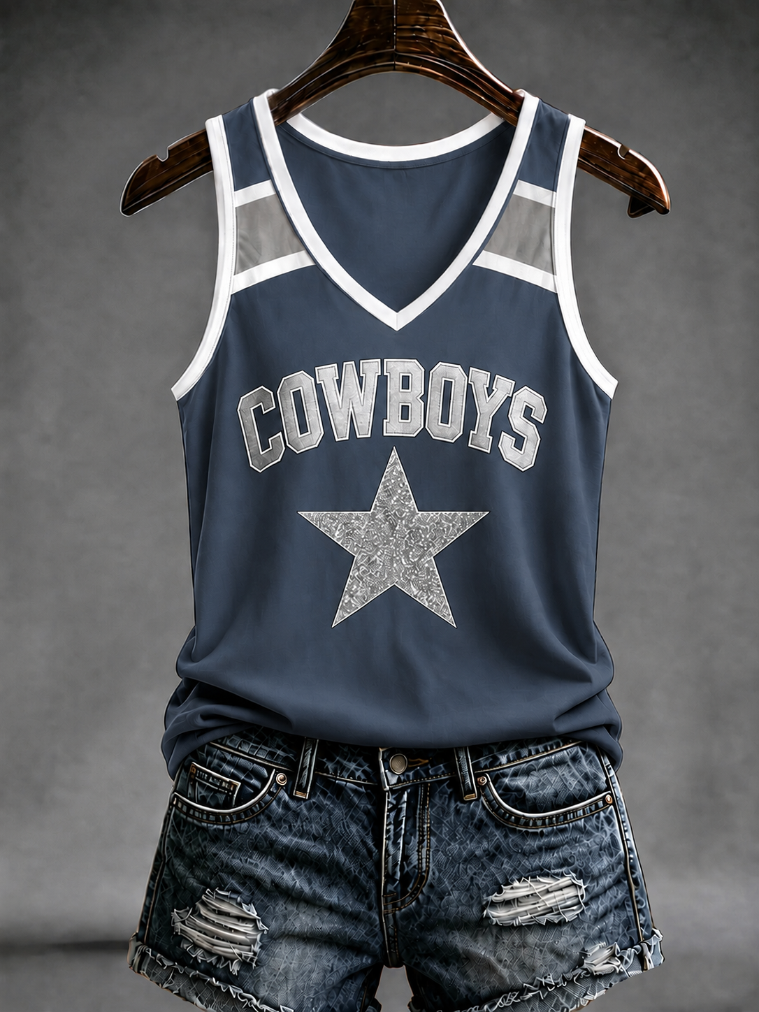 Women's Football Gameday Gift For Football Fans Casual V-Neck Vests