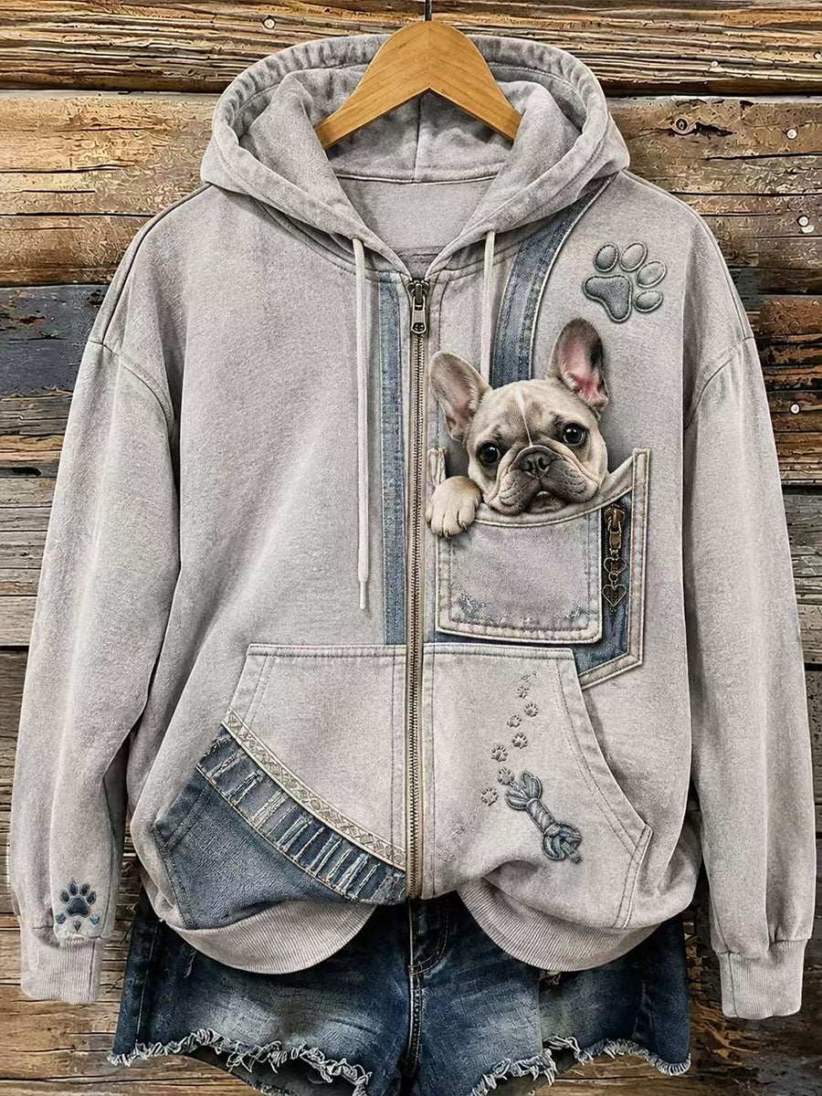 Women's Fun Animals Zip-Up Hoodie