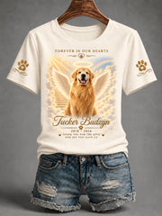 Women's Forever In Our Hearts Run Free Tucker Dog Lovers Tee