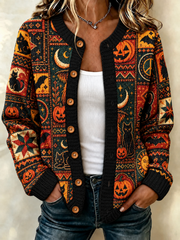 women's Halloween Animals Cardigan