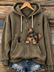 Women's Fun Animals Zip-Up Hoodie