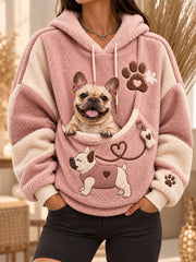 Women Fun Animals Hoodie with Pocket for Dogs Cats Dogs Hoodie