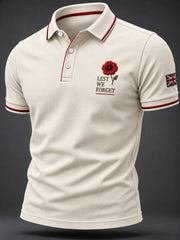 Men's Remembrance Day Print Casual Top