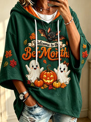 Women’s Vintage Welcome The 'Ber Months Print Cozy Hoodie