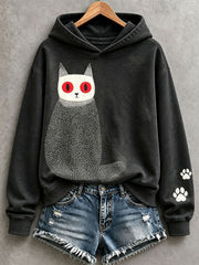 Women's Cat Pattern Hoodie