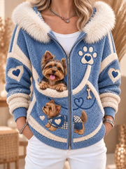 Women's Fun Animals Fun Animals Knit Hoodie