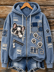Women's Fun Animals Zip-Up Hoodie