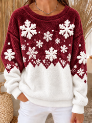 Women's Christmas Flannel Sweatshirt