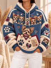 Women's Fun Animal Flannel Hoodie