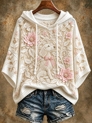 Women's Floral Dachshund Hoodie