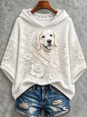 Women's Floral Golden Retriever Hoodies