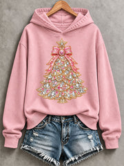 Women's Christmas tree Print Sweatshirt