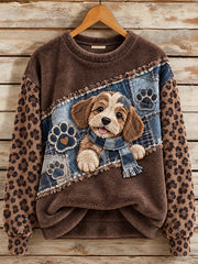 Women's Interesting Animals Flannel Sweatshirt