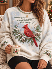 Women's Merry Christmas Art Printed Sweatshirt