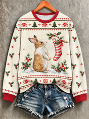 Women's Christmas Print Sweatshirt